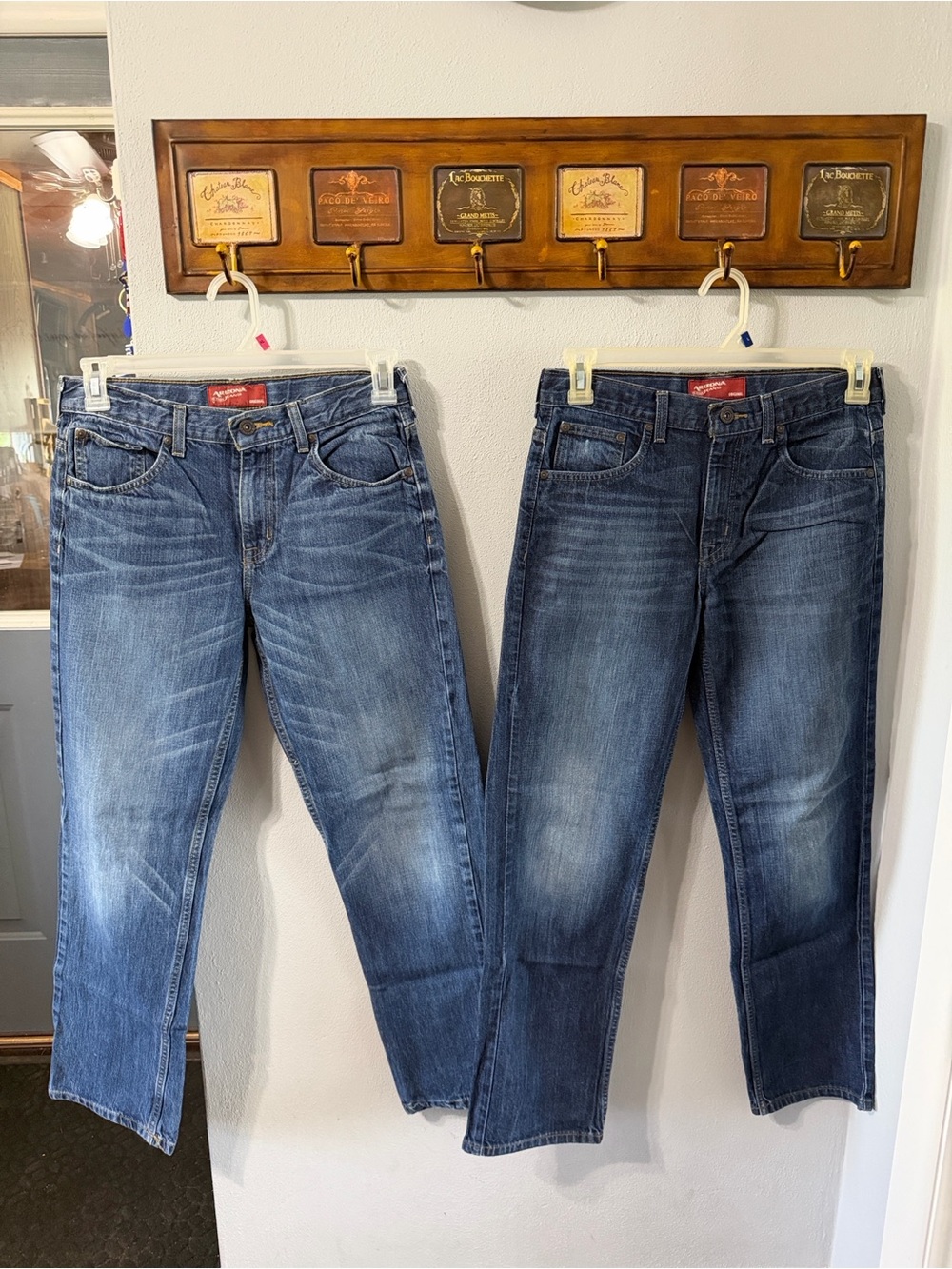 Arizona Jean Company Boy’s Straight Leg Jeans - Blue Wash- 2 pairs